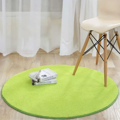 Vista 16 de Reyox Tapete de felpa suave para silla de oficina, tapete redondo antideslizante para oficina y hogar, alfombra absorbente para guardería