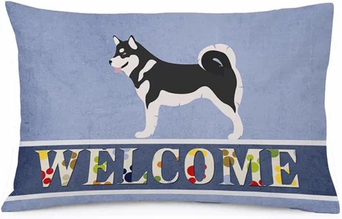 Vista 40 de Caroline's Treasures BB8334PILLOWCASE AIDI Atlas Mountain Dog - Funda de almohada estándar, color azul, ligera, súper suave, de fácil cuidado