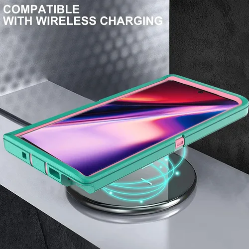 Vista 7 de Funda para Samsung Galaxy Note 10 con protector de pantalla de TPU flexible autorreparable [2 unidades], 3 en 1, cuerpo completo, a prueba