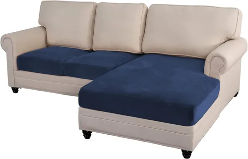 Vista 15 de Funda de sofá seccional de 3 piezas para sofá seccional en forma de L, protector elástico de muebles para sofá seccional izquierdo o derecho