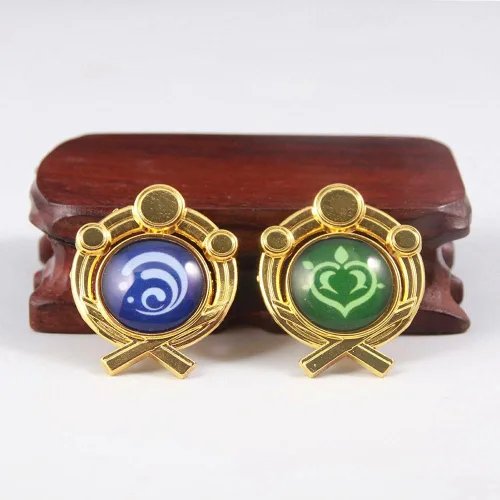 Vista 6 de Genshin Impact Vision Broche Pines Broche luminoso Ojo de Dios Accesorios para proyectos de juego para mujer