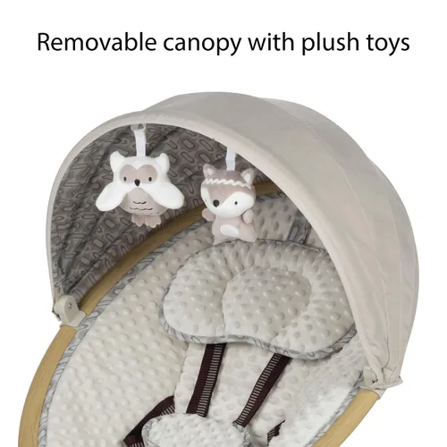 Vista 6 de Safety 1st 5 modos Bluetooth Swing, Bluetooth habilitado con pantalla táctil digital y control remoto, Dunes Edge