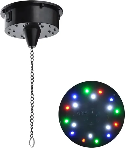 Vista 4 de ZeHuoGe 6 RPM rotación espejo bola motor eléctrico con 4 colores para 6 "8" 12" disco espejo bola 2 modo DJs bandas pubs bodas banquetes noche clubes