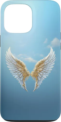 Vista 23 de Funda para iPhone 13 Heavenly Golden Angel Wings