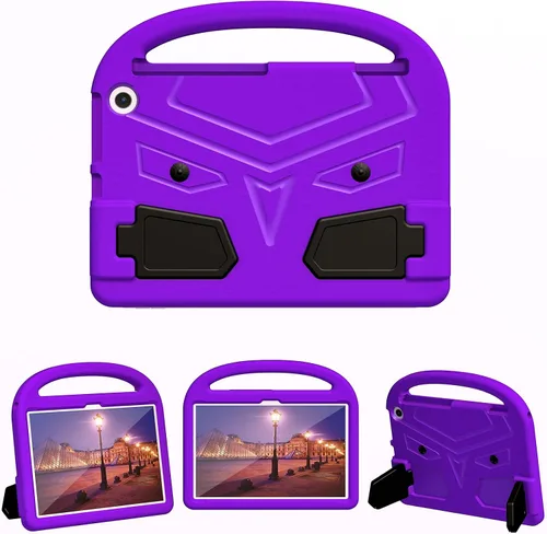 Vista 56 de Funda para tablet Kindle Fire 7 para niños (12.ª generación, versión 2022) con mango de pie de apoyo de forraje resistente, espuma EVA suave, a