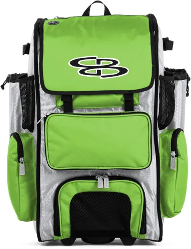 Vista 84 de Boombah Rolling Superpack - Bolsa para equipo de béisbol/sóftbol, varios colores, mango telescópico y capacidad para 4 murciélagos, versión