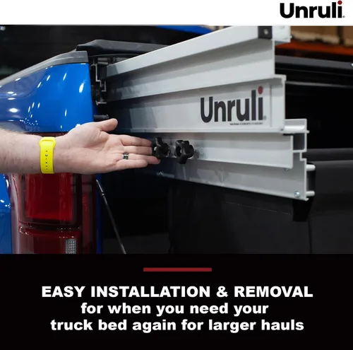 Vista 4 de Unruli LIBERATOR - Cubierta Tonneau con caja de carga deslizante extraíble – Ford F150 – Años 2015-2022 – Cama de camión de 6 pies 7 pulgadas – Caja