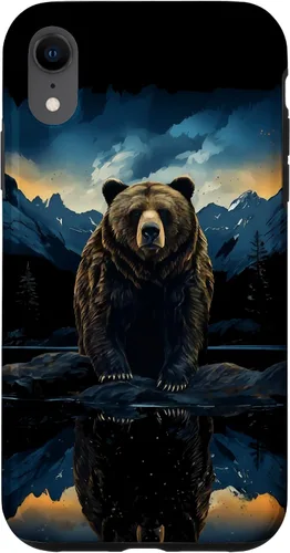 Vista 25 de Bear Grizzly Animal Mountain Hiking Case for iPhone 16