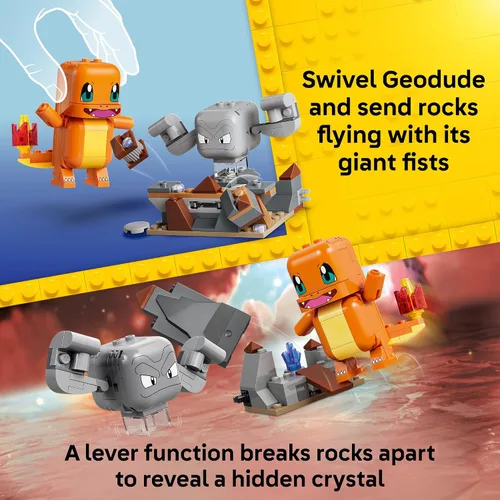 Vista 3 de LEGO Pokémon SMART Play: Charmander and Geodude's Cavern Clash 72157
