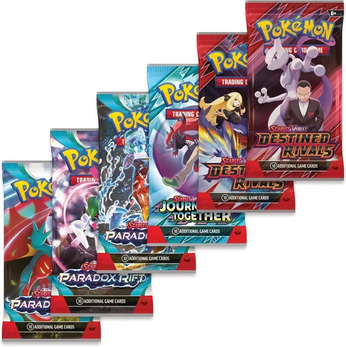 Vista 5 de Pokemon TCG: Colección premium de Cynthia’s Garchomp ex - 6 paquetes, pegatinas, promociones