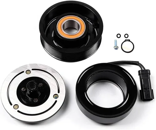 Vista 19 de CCIYU Embrague del compresor de aire acondicionado 2016-2018 para Fiat 500X 2.4L 2015-2021 para Jeep Renegade 2.4L AC Compresor para automóvil