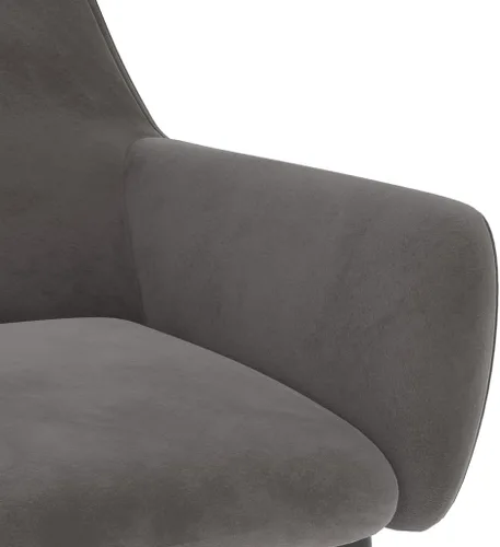 Vista 5 de Sillas de comedor, 2 piezas de terciopelo gris oscuro, bancos, sillas de cocina, ideales para cenas diarias o eventos especiales como reuniones