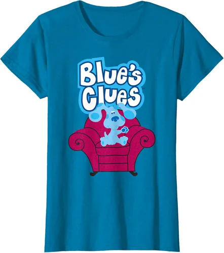 Vista 62 de Camiseta Blue's Clues On Red Sofa Negro