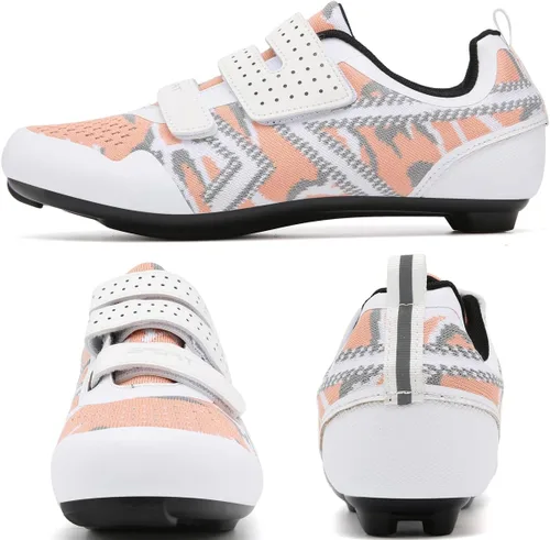 Vista 4 de ULTIANT Zapatos de ciclismo para hombre y mujer, compatibles con Peloton, zapatos de equitación para interiores, zapatos de bicicleta de carretera