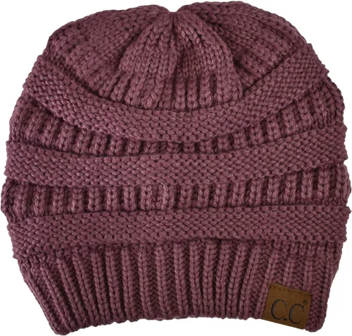 Vista 283 de C.C Trendy Warm Chunky Soft Stretch Cable Knit Beanie