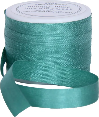 Vista 113 de Threadart Cinta de seda 100% pura - 3 tamaños - Docenas de colores - Castaño - 2 mm No. 524 Soft 100% pure silk ribbon on a single spool - perfect