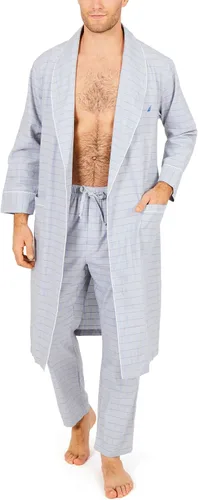 Vista 2 de Nautica mens Long-sleeve Lightweight Cotton Woven-robe