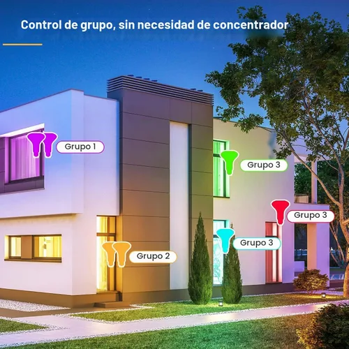 Vista 9 de Linkind - Bombillas inteligentes BR30, bombillas de inundación WiFi compatibles con Alexa y Google Home, bombilla de luz RGBTW que cambia