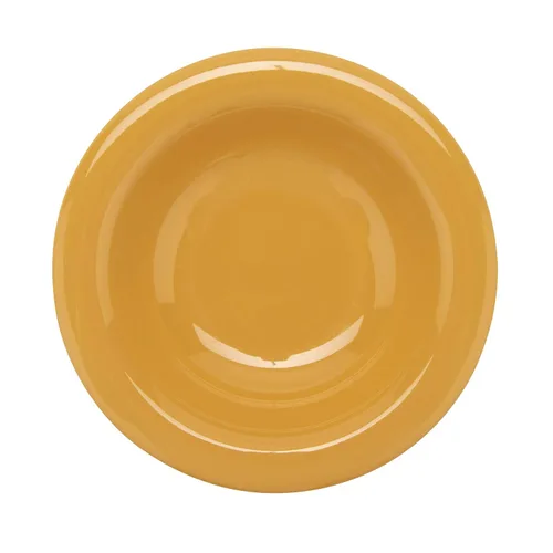 Vista 2 de GET B-86-TY - Tazón de melamina de borde estrecho para frutas/postres, 8 onzas, amarillo tropical (juego de 12)