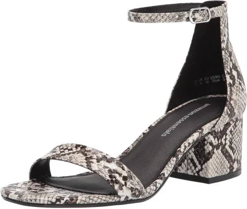 Vista 10 de Amazon Essentials Women's Two Strap Heeled Sandals with Adjustable Ankle Strap, Padded Memory Foam Insole Beige