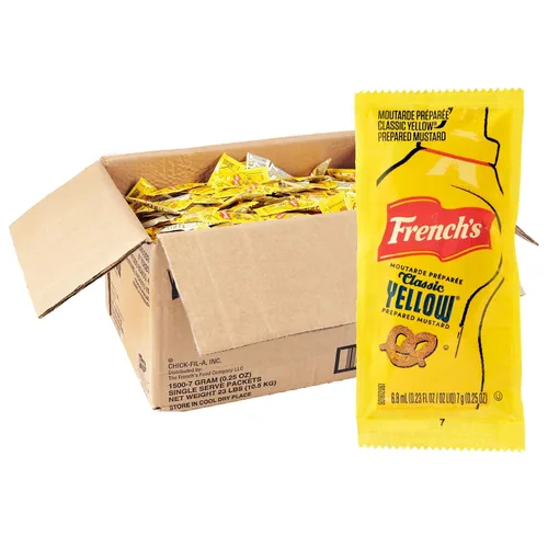 Vista 13 de Bolsa dispensadora de mostaza amarilla clásica de French's con ajuste, 1.5 galones - Una bolsa de 1.5 galones de mostaza amarilla clásica