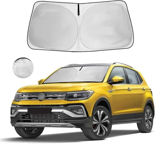 Vista 18 de Parasol para parabrisas, 4 capas, parasol para ventana delantera, bloquea los rayos UV, mantiene el automóvil más fresco