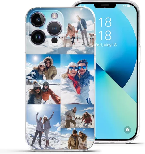 Vista 9 de Funda personalizada para teléfono, compatible con iPhone 16 15 14 13 12 11 Pro Max Mini Plus Xr X, diseña tu propia funda personalizada para 1 Foto