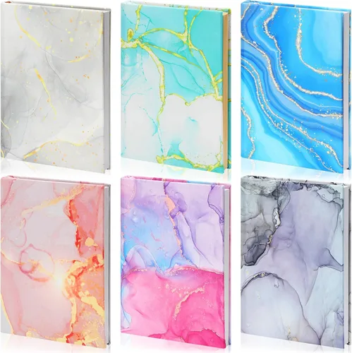 Vista 7 de Yexiya 6 fundas elásticas para libros de tela jumbo, protector de libros de patrón colorido, lavable, reutilizable, funda protectora para libros