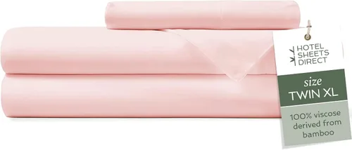 Vista 20 de Hotel Sheets Direct - Juego de sábanas 100% viscosa derivada de bambú tamaño individual - sábanas refrescantes con 1 funda de almohada