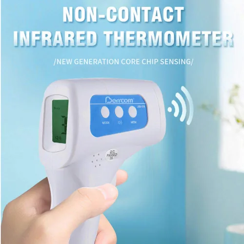 Vista 7 de Termómetro de frente para adultos, termómetro infrarrojo sin contacto para la frente con función de alarma de fiebre, grado médico para bebés, niños
