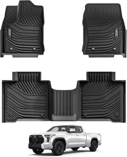Vista 13 de 3W Alfombrillas para Toyota Sienna 2021-2026 LE/XLE (solo para 8 asientos), revestimiento de suelo TPE para todo tipo de clima, ajuste personalizado