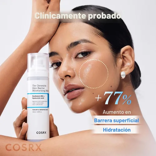 Vista 6 de COSRX Barrier Cream Face Mist - Tónico lechoso con ceramida y ácido hialurónico, spray facial hidratante y calmante para todo tipo de piel, 4.06