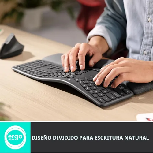 Vista 3 de Logitech Ergo K860 - Teclado inalámbrico ergonómico dividido
