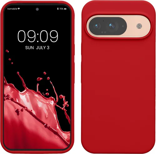 Vista 30 de kwmobile Funda Compatible con Google Pixel 6 Pro - Funda de Teléfono de Silicona TPU con Acabado Suave - Azul Caribe