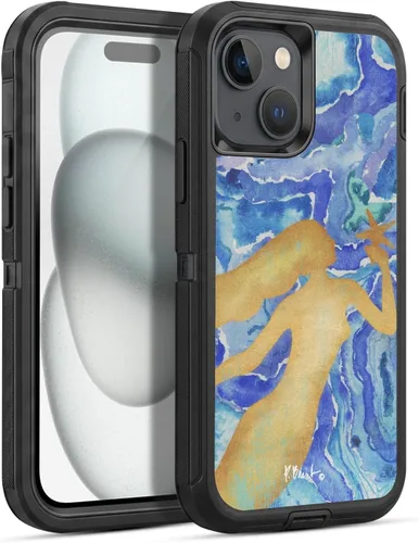 Vista 109 de Head Case Designs Officially Licensed Paul Brent Agate Mermaid Coastal Gel Armor Case [Military Grade Drop Protection] Compatible with Apple iPhone