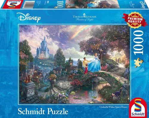 Vista 4 de Schmidt Thomas Kinkade: Disney Cenicienta - 1000 piezas Rompecabezas para adultos A partir de 12 años