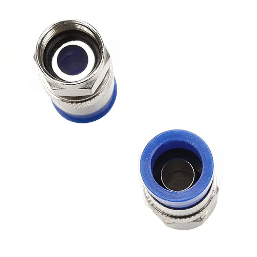 Vista 6 de RG6 - Adaptador coaxial de compresión tipo F para antena recta, paquete de 20