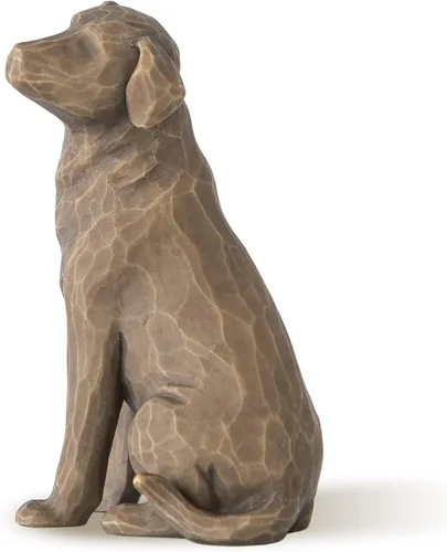 Vista 7 de Willow Tree Love my Dog (pequeño, acostado), figura esculpida pintada a mano Cast from a Susan Lordi Original Carving, Gift for Dog Lovers