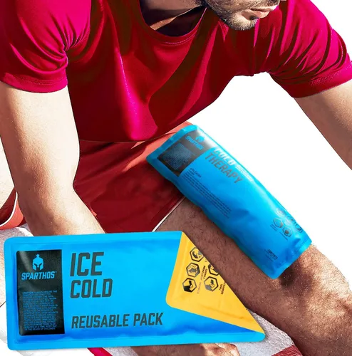 Vista 9 de Sparthos - Bolsas de hielo para lesiones (gel reutilizable en frío caliente)