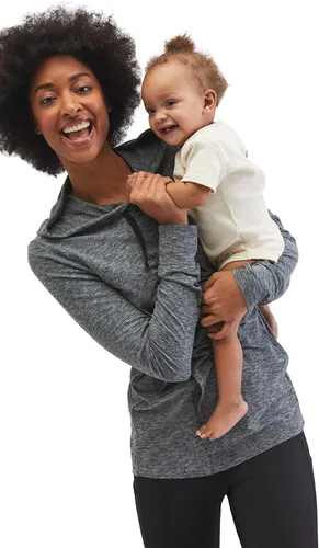 Vista 6 de Motherhood Maternity Sudadera con capucha de lactancia para mujer