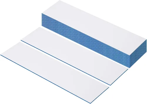 Vista 8 de PATIKIL Placas de nombre en blanco de 8"x2", paquete de 20, placas de nombre personalizadas grabadas personalizadas, rectángulos en blanco