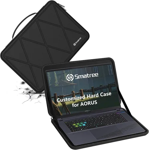 Vista 10 de Smatree Funda protectora rígida de EVA compatible con portátil GIGABYTE U4 UD de 14 pulgadas, GIGABYTE de 14 pulgadas, funda de transporte