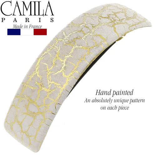 Vista 3 de Camila Paris CP2553 - Pinza de pasador de pelo francés para niñas, para cabello largo y rizado, grueso, rizado, ondulado, agarre fuerte, pinzas