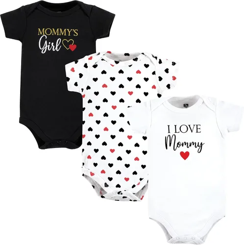 Vista 27 de Hudson Baby baby-girls Cotton Bodysuits 3-pack