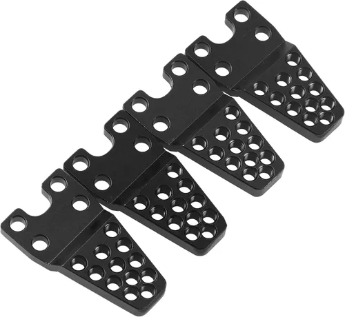 Vista 6 de 4 piezas de amortiguador de choque de metal para coche RC ShareGoo, ajustable en altura y ángulo, soporte de suspensión, kit de elevación Negro