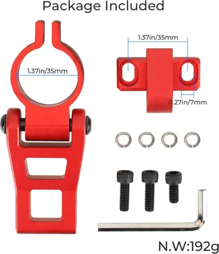 Vista 5 de Gancho plegable Scooer Parte de aleación de aluminio Gancho Set Scooter Accesorios para Zero 10X 8X Speedual Scooter eléctrico