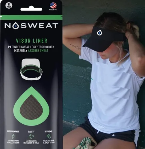 Vista 4 de NoSweat Trucker Hat Sweat Liner & Mesh Hat Sweat Guard Bands Patentado