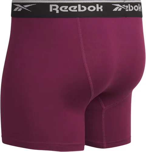 Vista 5 de Reebok Calzoncillos tipo bóxer para hombre Paquete de 3 bóxers elásticos ultrasuaves para hombre Paquete de ropa interior deportiva para hombre