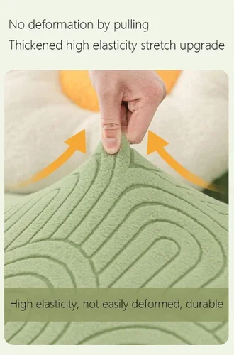 Vista 2 de zyhfcfff-sd Funda para sofá de 1, 2, 3, 4 y 5 plazas, protector de muebles de terciopelo grueso de lujo, funda de color sólido, funda elástica