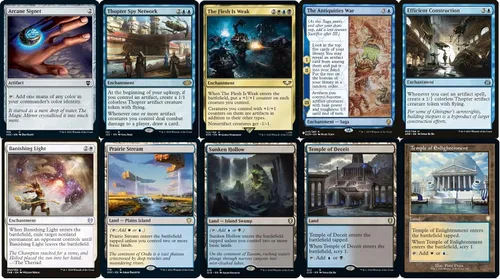 Vista 6 de Elite Commander Urza Artifacts Deck – Esper – Azul Negro Blanco – EDH – Urza, Artificio Jefe – 100 cartas – Magic The Gathering Deck – Muy fuerte